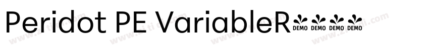 Peridot PE VariableR字体转换